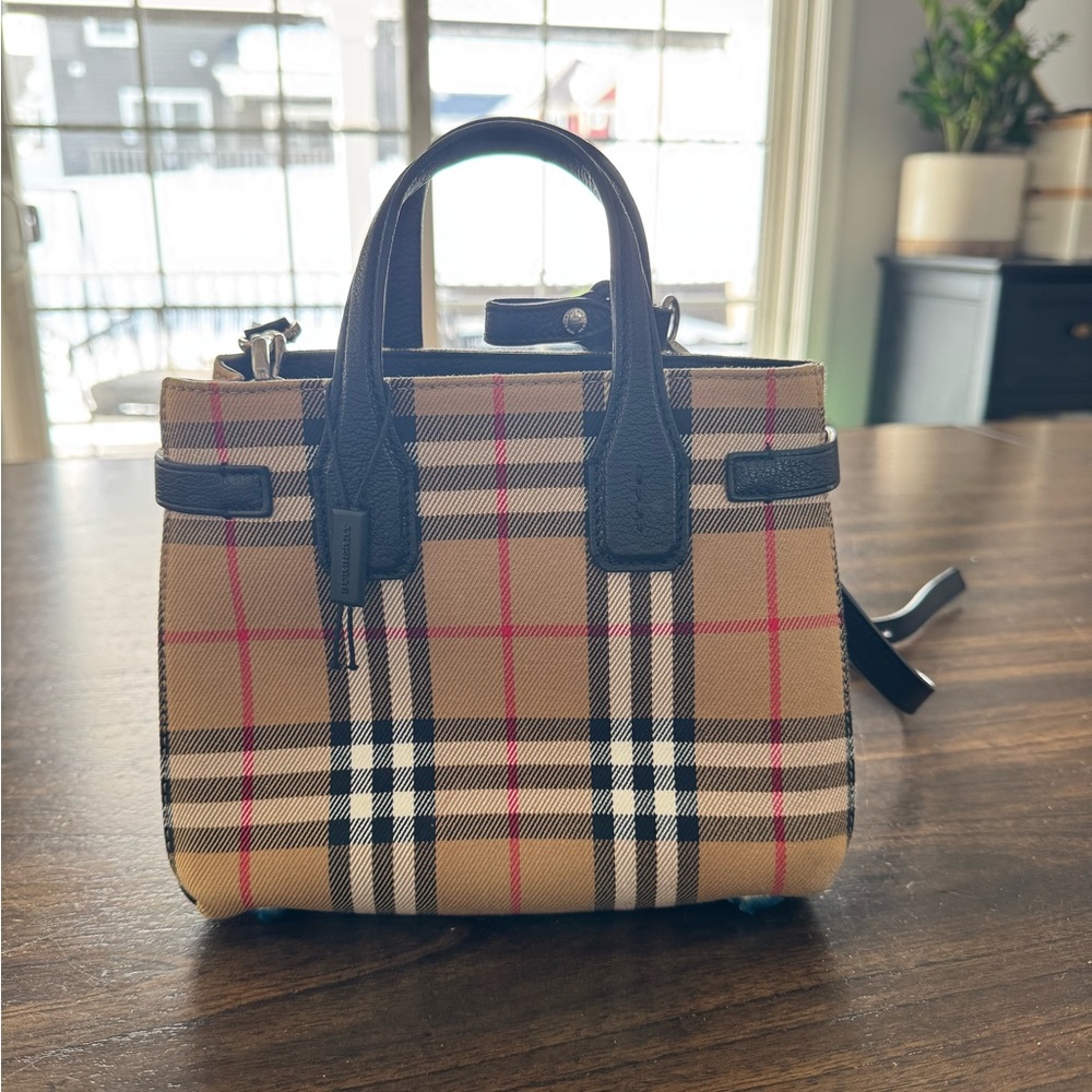Burberry Mini Bag - Black, Tan, and Red Plaid - Picture 4 of 16
